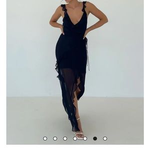 Rumored dress, navy, size small, worn once